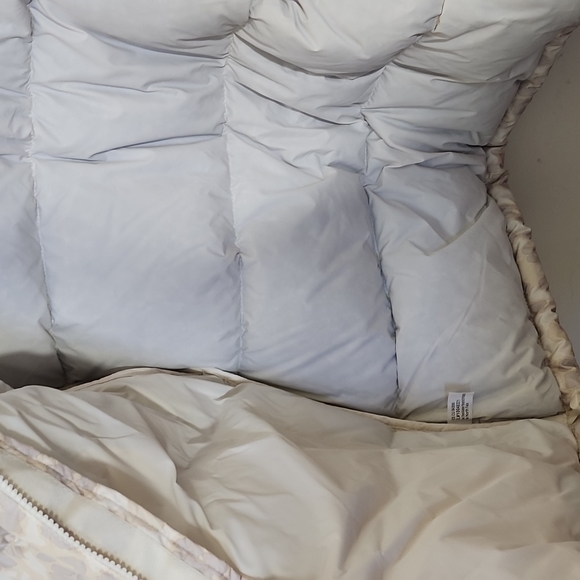 The North Face 1996 Retro Nuptse Jacket 700 Down Printed Ivory  Women's Size L - Picture 9 of 10